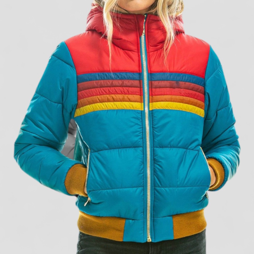 VogeLuxe | Wasserdichte Pufferjacke mit Kapuze für Damen 2