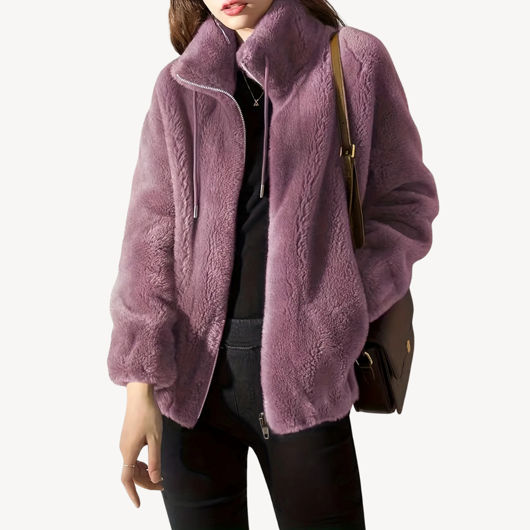 VogeLuxe | Wildleder-Fleecejacke für Damen 2