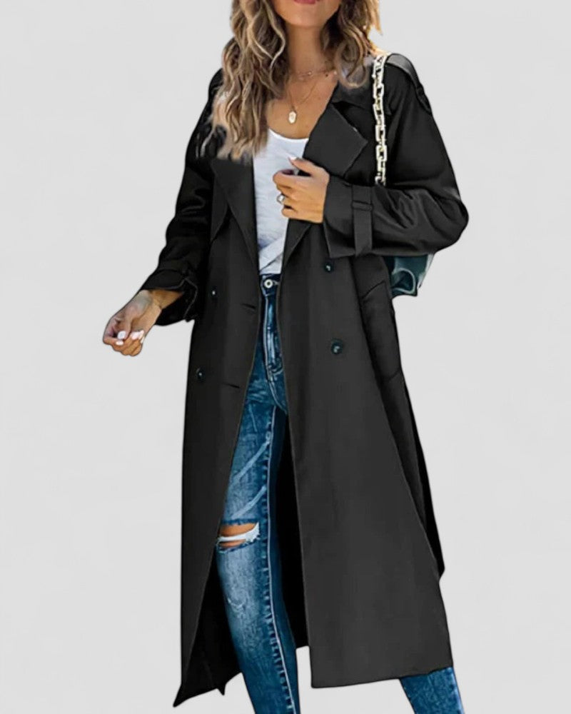 VogeLuxe | Zweireihiger Trenchcoat für Damen 0