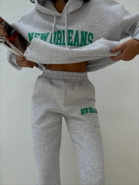 Zweiteiliges Set Übergröße New York Stil