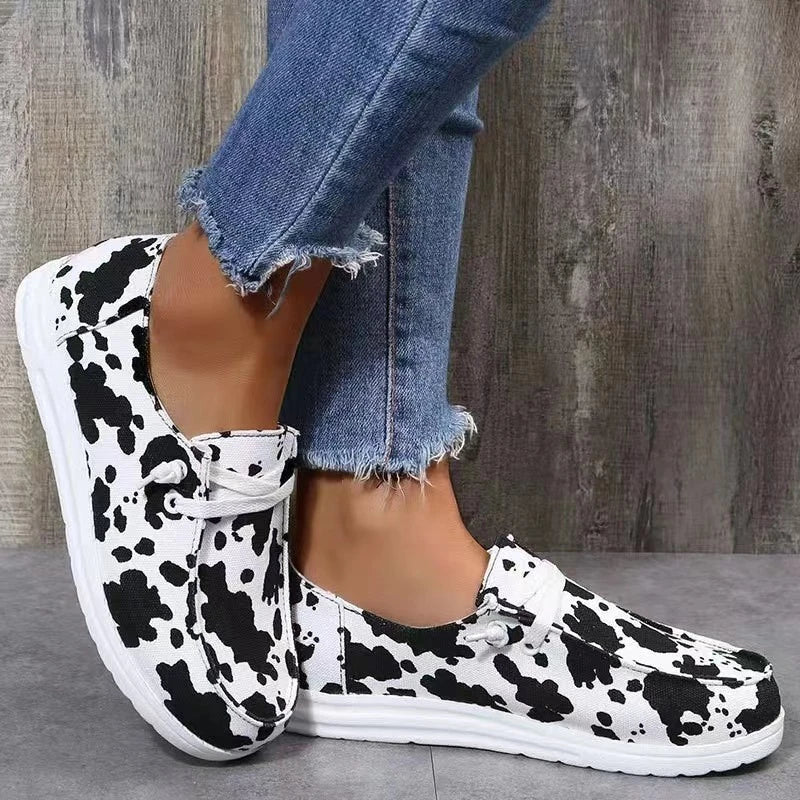 Damen Schnürschuhe Retro Chic Braun