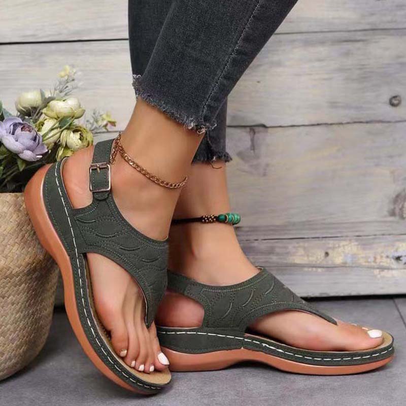 Damen Flip Flops Orthopädisch Bequem