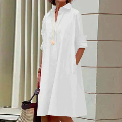 Elegantes Damenkleid Baumwolle Modern