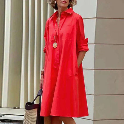 Elegantes Damenkleid Baumwolle Modern