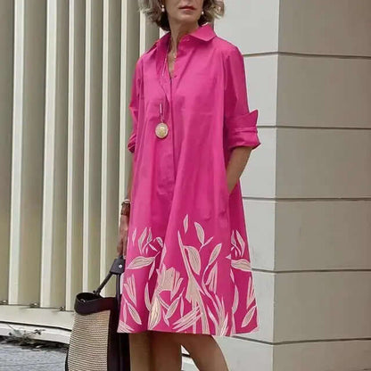 Elegantes Damenkleid Baumwolle Modern