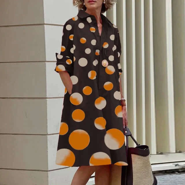 Elegantes Damenkleid Baumwolle Modern