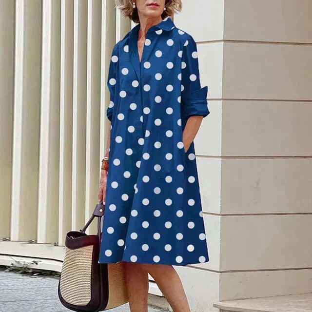 Elegantes Damenkleid Baumwolle Modern