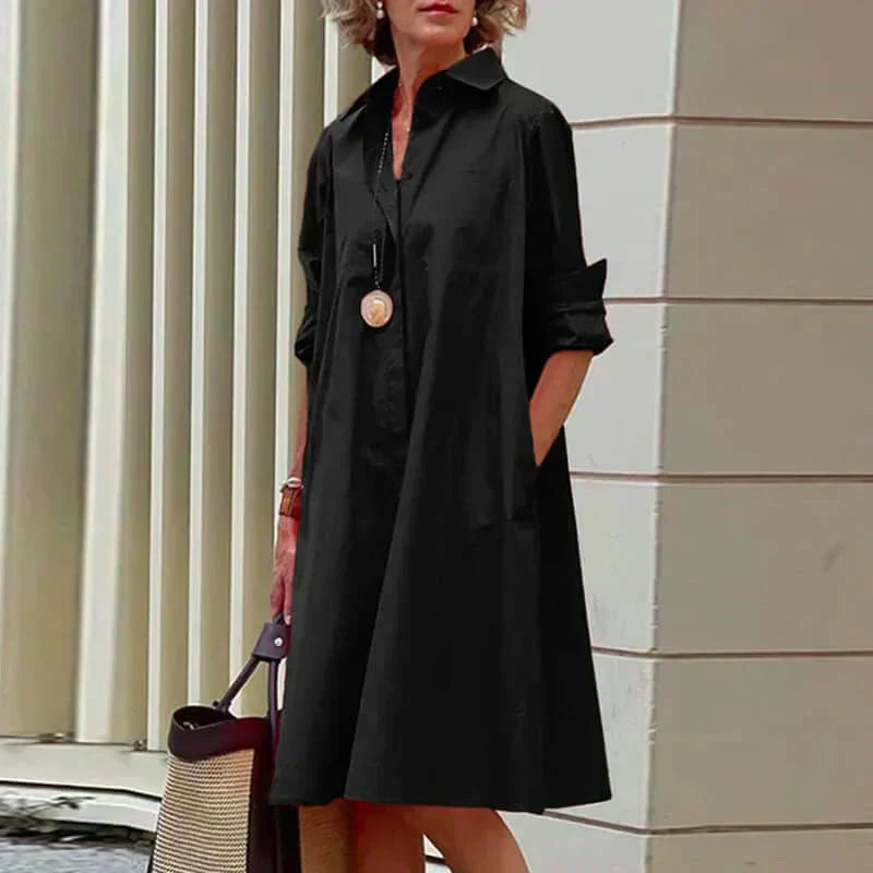 Elegantes Damenkleid Baumwolle Modern