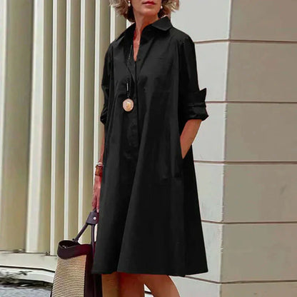 Elegantes Damenkleid Baumwolle Modern