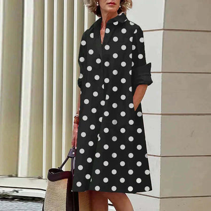 Elegantes Damenkleid Baumwolle Modern