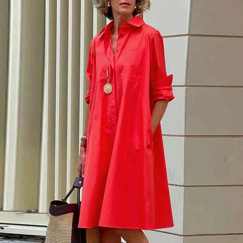 Elegantes Damenkleid Baumwolle Modern