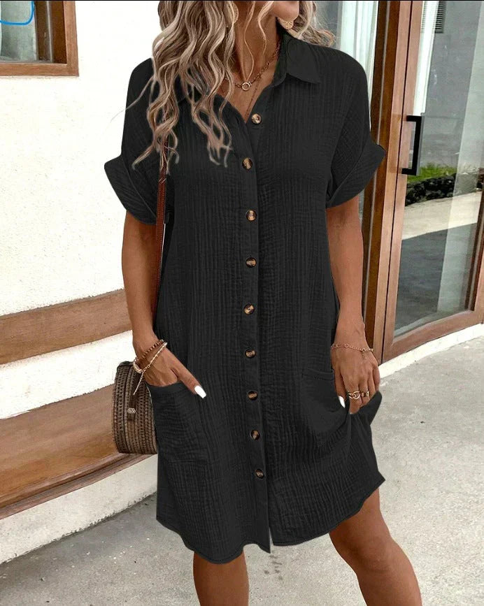 Polo Kleid Damen Elegant KurzSTYLE