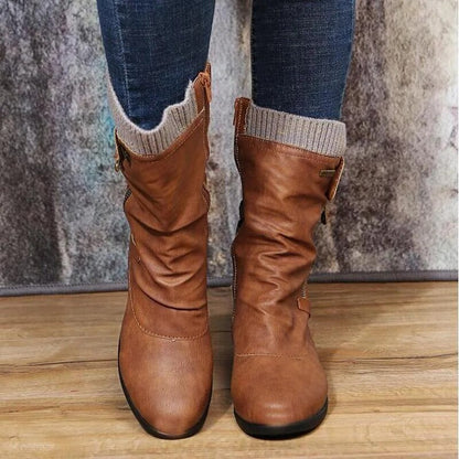 Weiche Damen Winterstiefel Komfortabel Warm