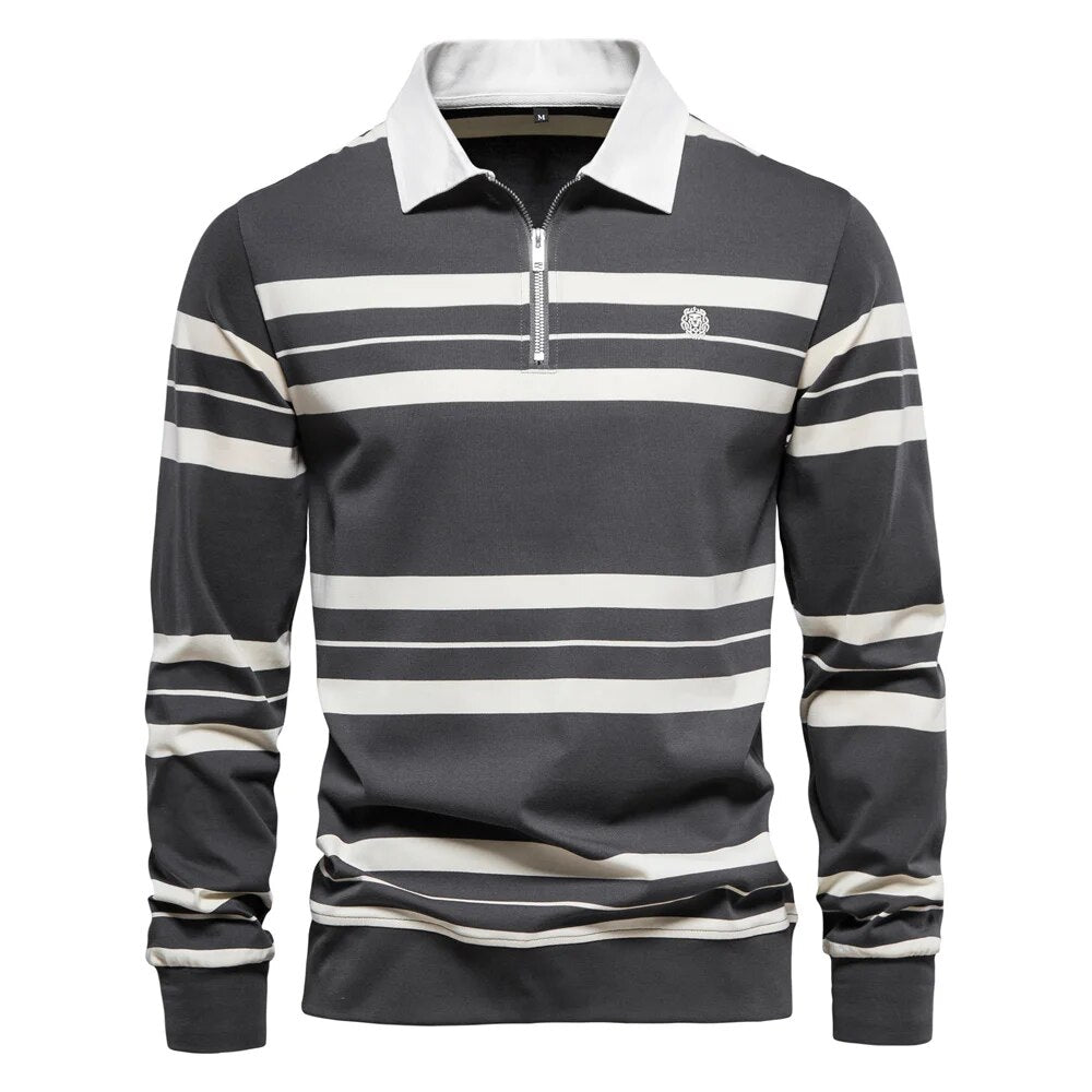 Wade Poloshirt mit langen Ärmeln