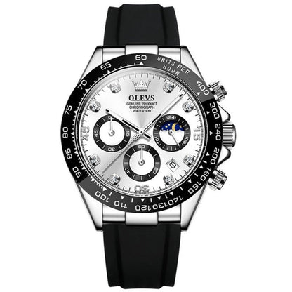 Herren Armbanduhr Edelstahl Elegante Analog