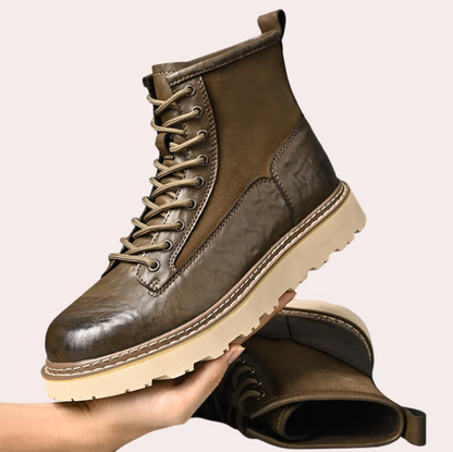 Leder Stiefel Herren Elegant Hochwertig Schwarz