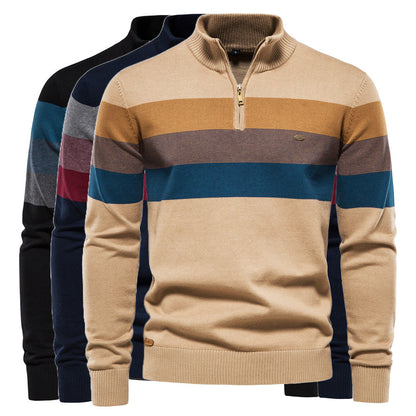 Herren Pullover Gestreift Modern Qualität