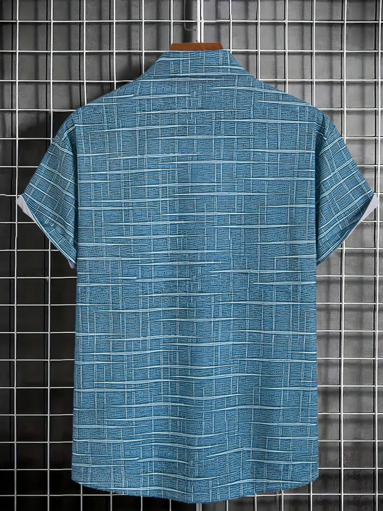 Herren Kurzarmhemd Kariert Büroshirt Modern