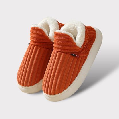 Warme orange hausschuhe