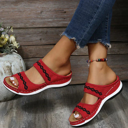 Rot orthopädische sommerschuhe