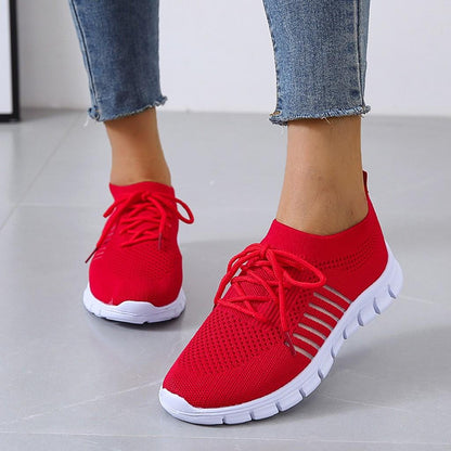 Rot orthopädische und atmungsaktive schuhe