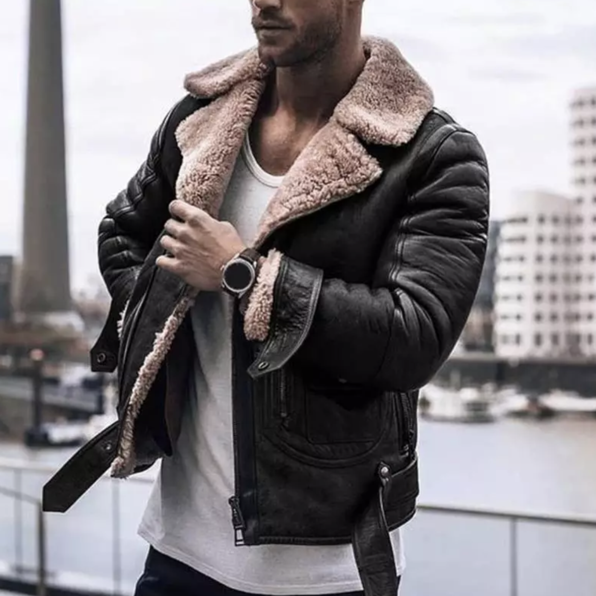Herren Winterjacke Warm Modern Isoliert - BerlinGlamour
