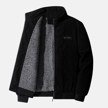 Herren Lederjacke Retro Stil Lässig