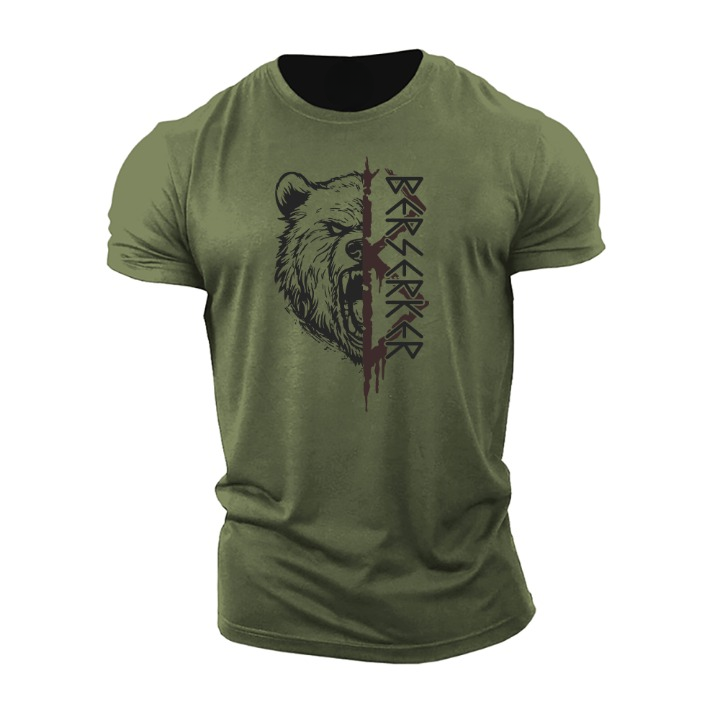 Herren T-Shirt Kurzarm Baumwolle Leicht Modern