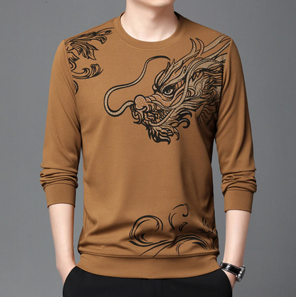 Herren Sweatshirt Rundhals Bequem Komfortabel