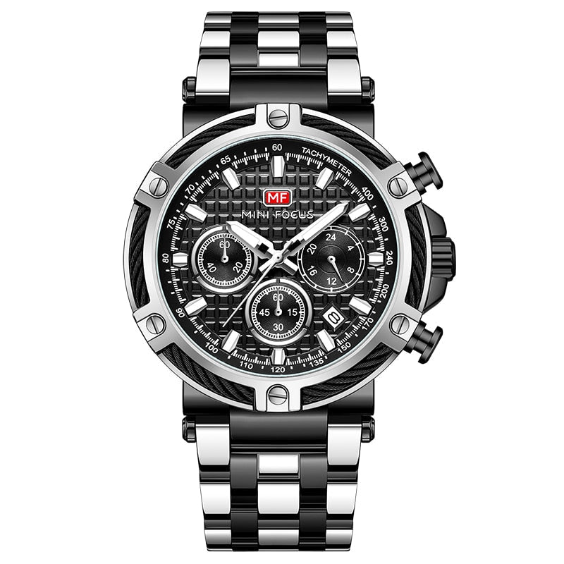 Herren Armbanduhr Maritime Quarzuhr Schwarz