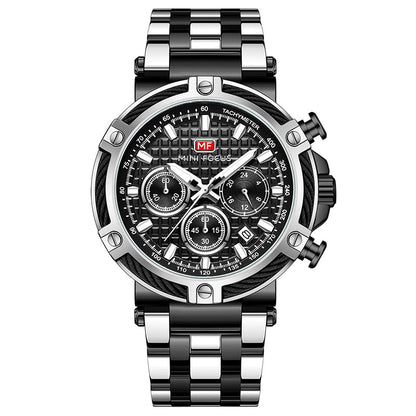 Herren Armbanduhr Maritime Quarzuhr Schwarz