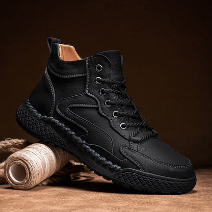 Leder Wanderstiefel Herren Robust Wasserfest