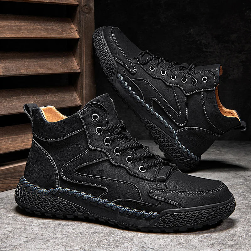 Leder Wanderstiefel Herren Robust Wasserfest