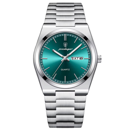 Herren Armbanduhr 41mm Edelstahl Schwarz Elegant - BerlinGlamour