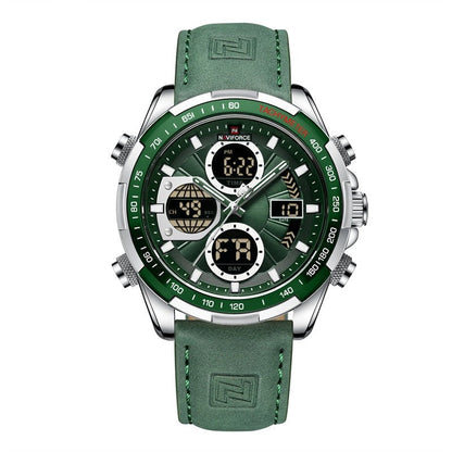 Herren Armbanduhr Edelstahl Marine Chrono