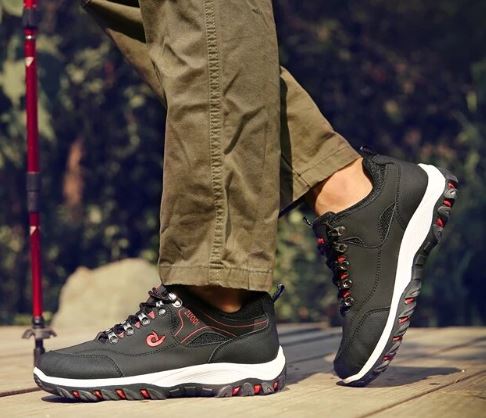 Wanderschuhe Herren Atmungsaktiv Anti-Rutsch Laufsohle - BerlinGlamour