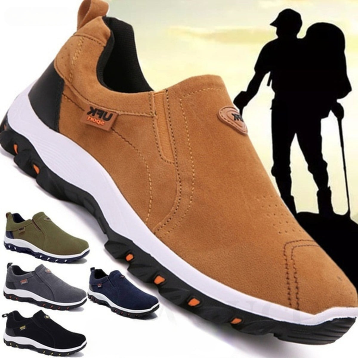 Rutschfeste Wanderschuhe Orthopädisch für Herren - BerlinGlamour