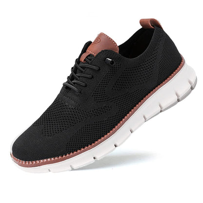 Wanderschuhe | Slip-On | Ergonomisch | Mesh-Sneaker | Herrenschuhe-Schwarz-40-Chaps Herrenmode