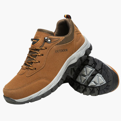 Wanderschuhe für Herren mit Schnürverschluss und strukturierter Außensohle 1