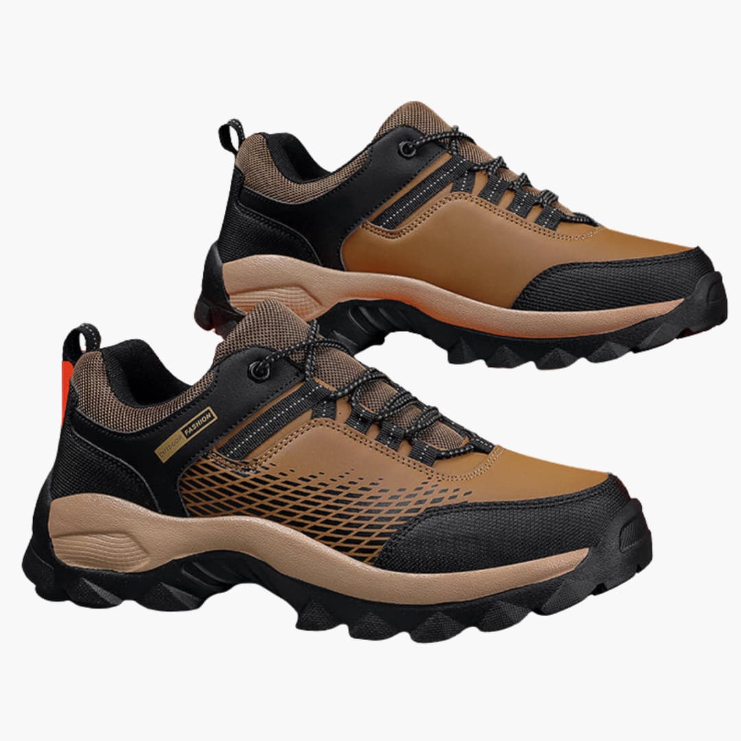 Wanderschuhe für Herren mit Schnürverschluss und strukturierter Außensohle 2
