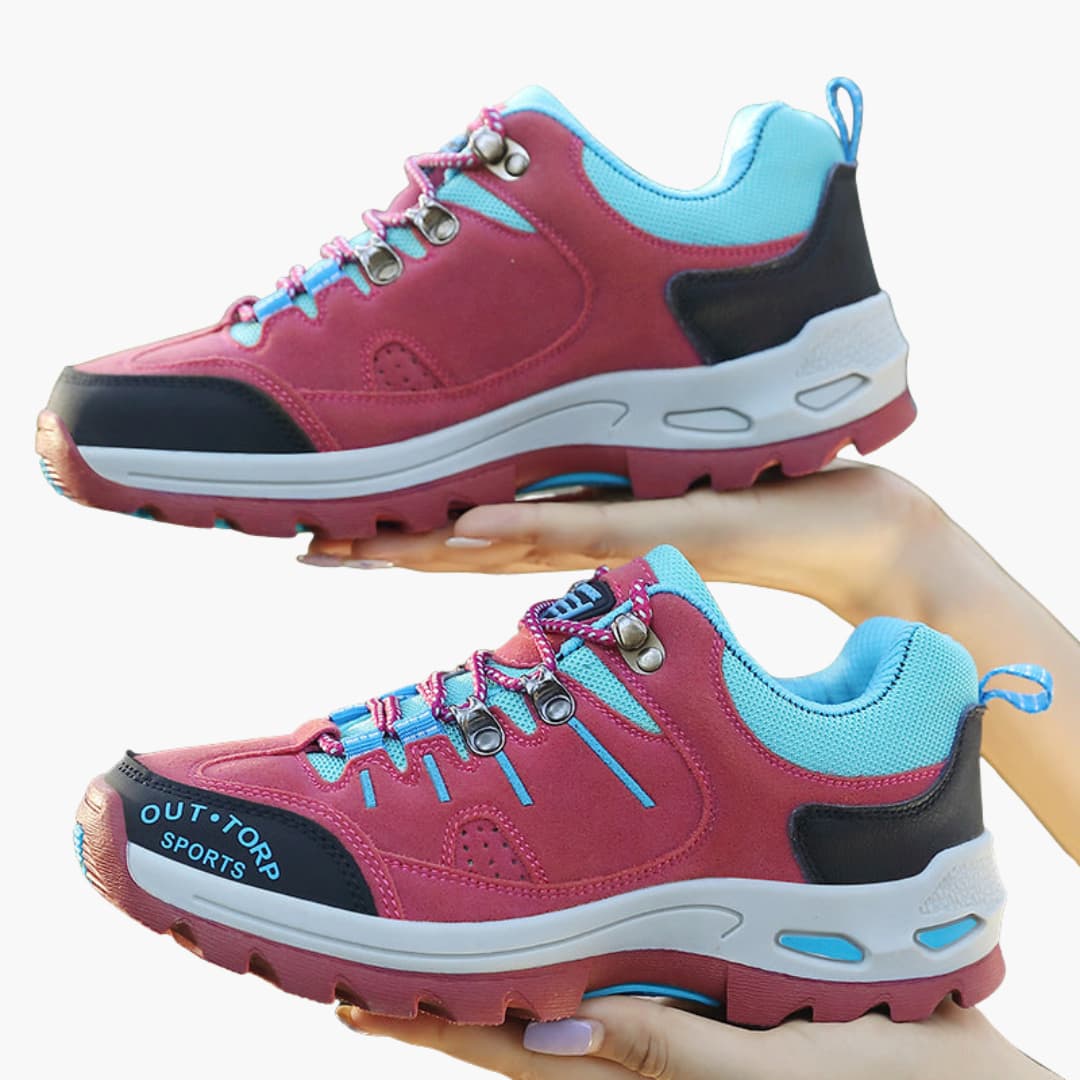 Wanderschuhe für Herren mit Schnürverschluss und strukturierter Sohle 1
