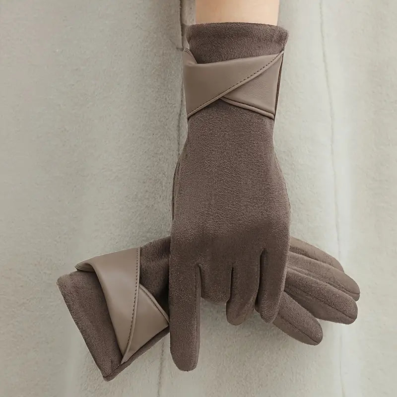 Warme Damen Winterhandschuhe Schwarz - BerlinGlamour