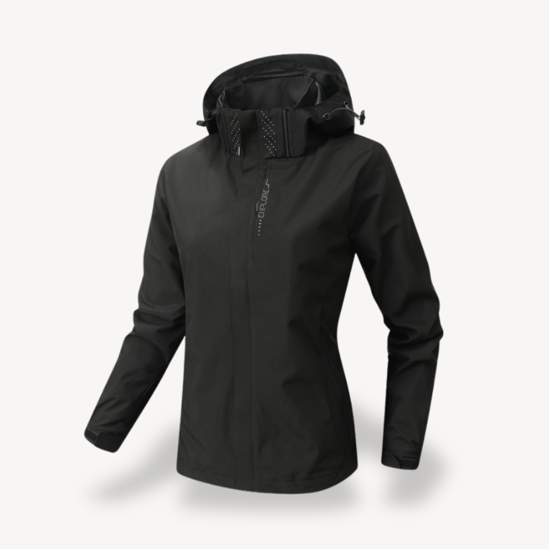 Wasserabweisende Windbreaker-Wanderjacke für Damen | Loravelle 0