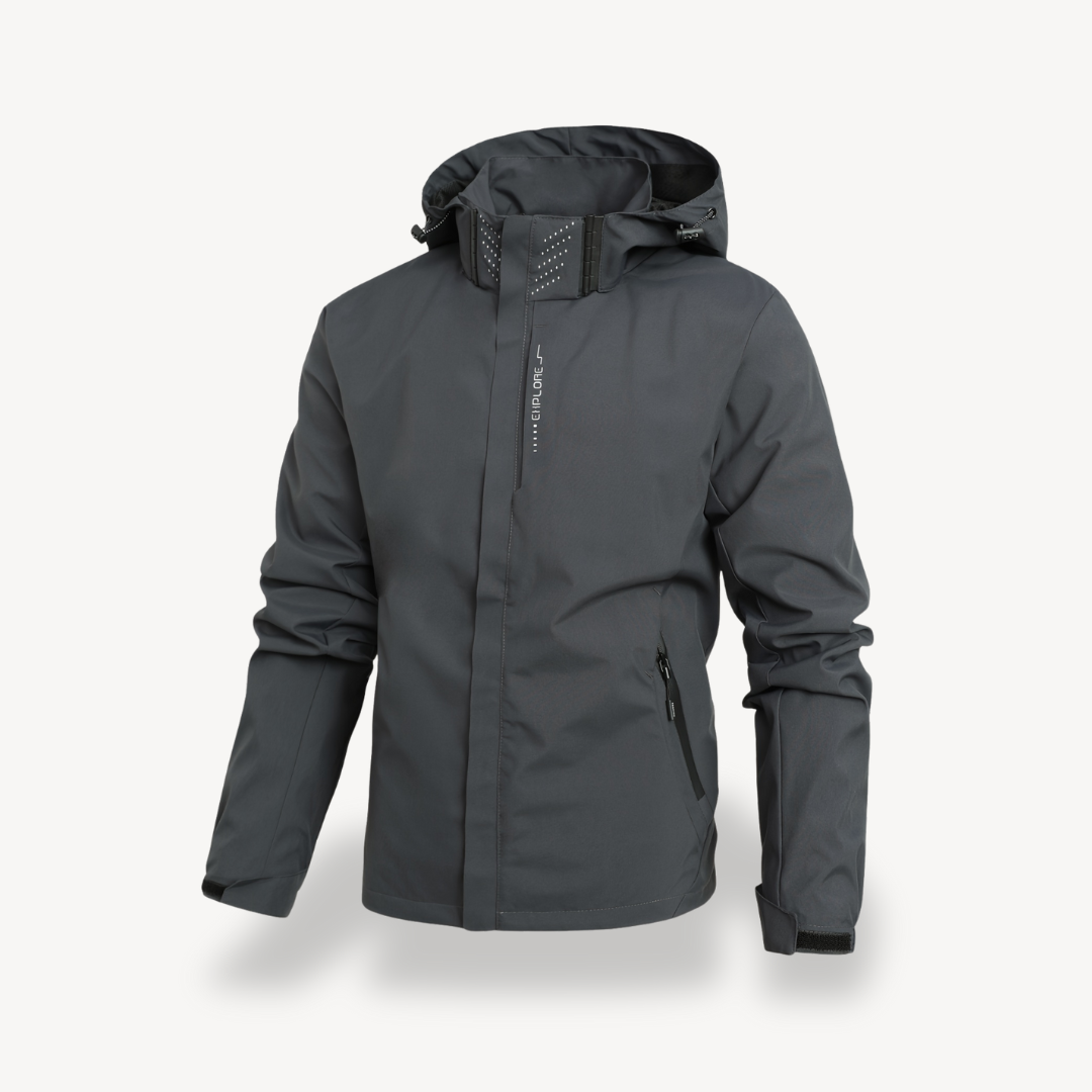 Wasserabweisender Kapuzenpullover mit Reißverschluss für Herren | Loravelle 6