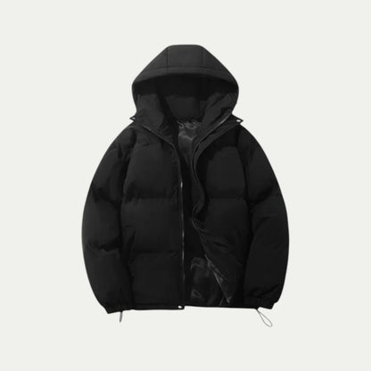 Wasserdichte Daunen-Winterjacke mit Kapuze 10