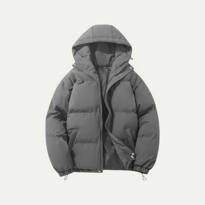 Wasserdichte Daunen-Winterjacke mit Kapuze 4