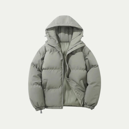Wasserdichte Daunen-Winterjacke mit Kapuze 5