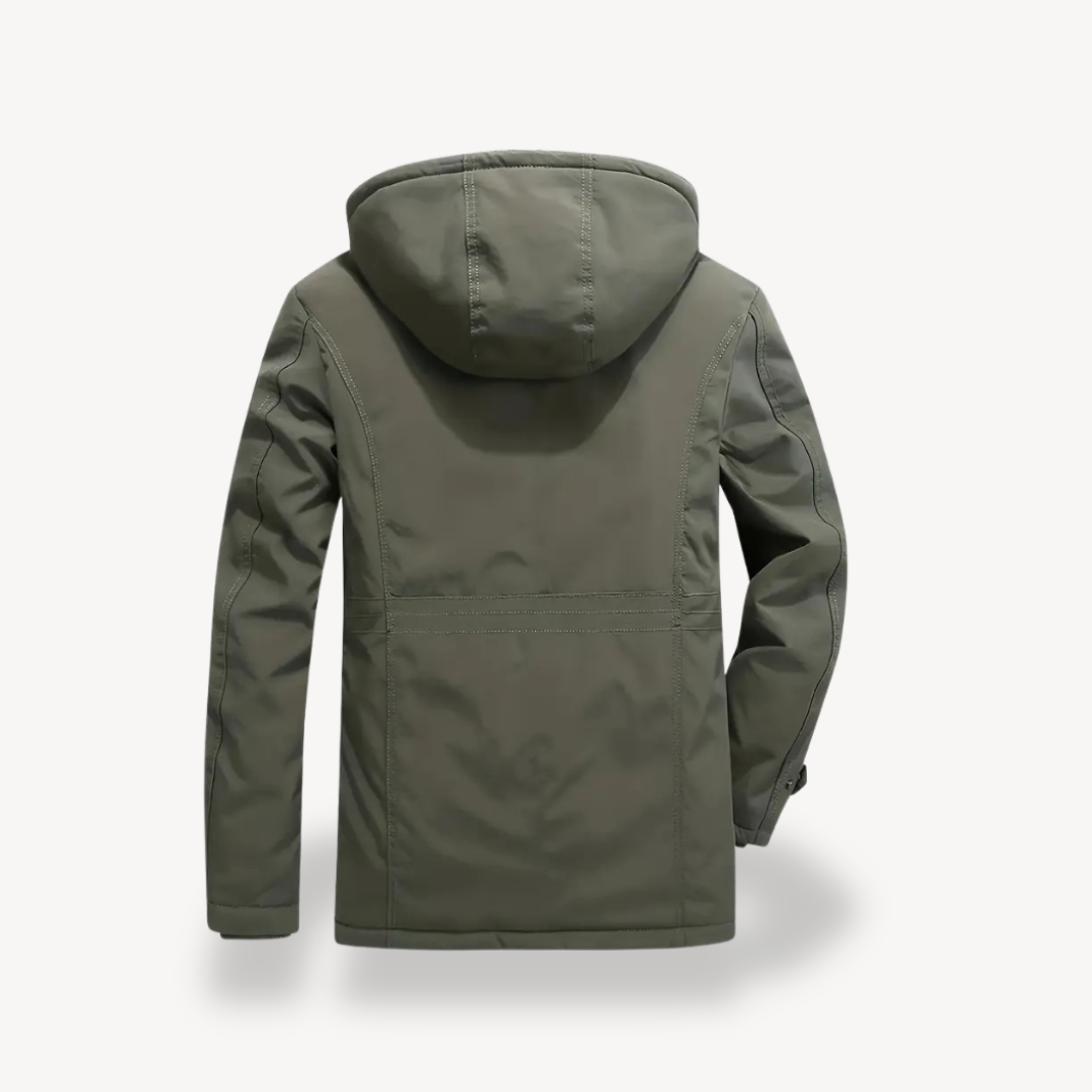 Wasserdichte Parkajacke mit Kapuze für Herren | Loravelle 1