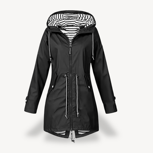 Wasserdichte Regenjacke mit Kapuze für Damen | Loravelle 0