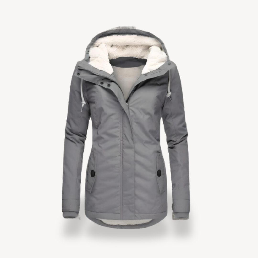 Wasserdichte Winterjacke für Damen mit Kapuze | Loravelle 0